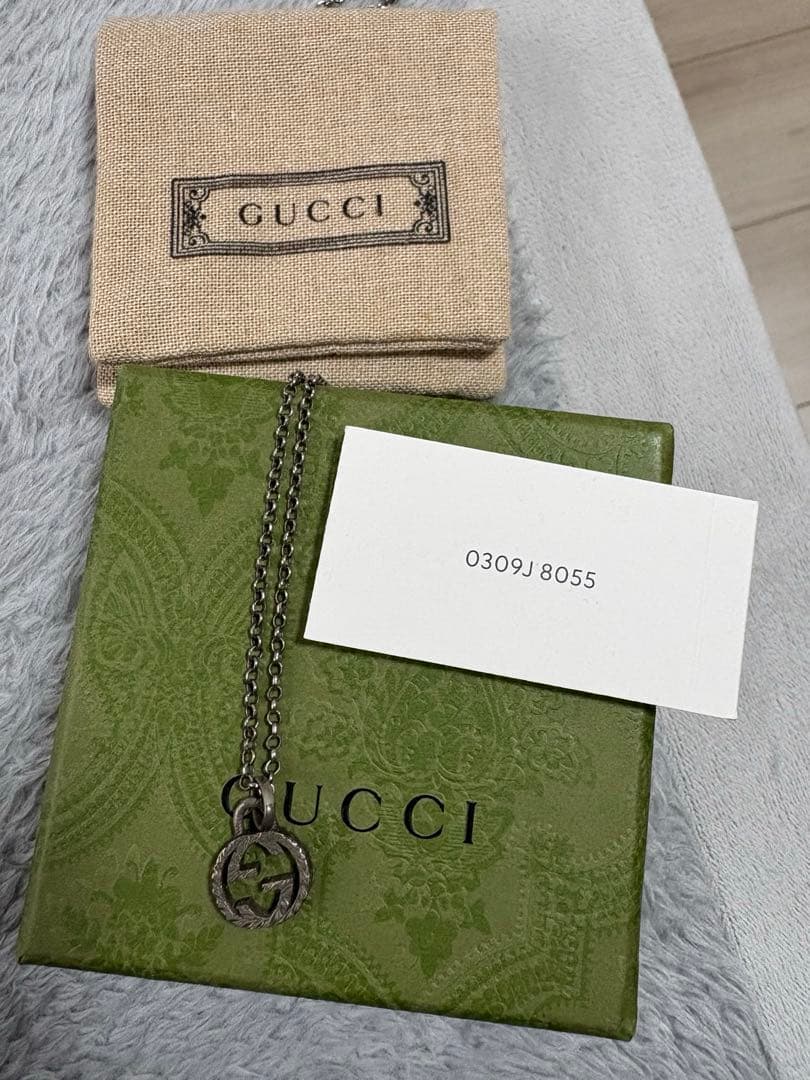 GUCCIネックレス　インターロッキングg3／7日まで掲載
