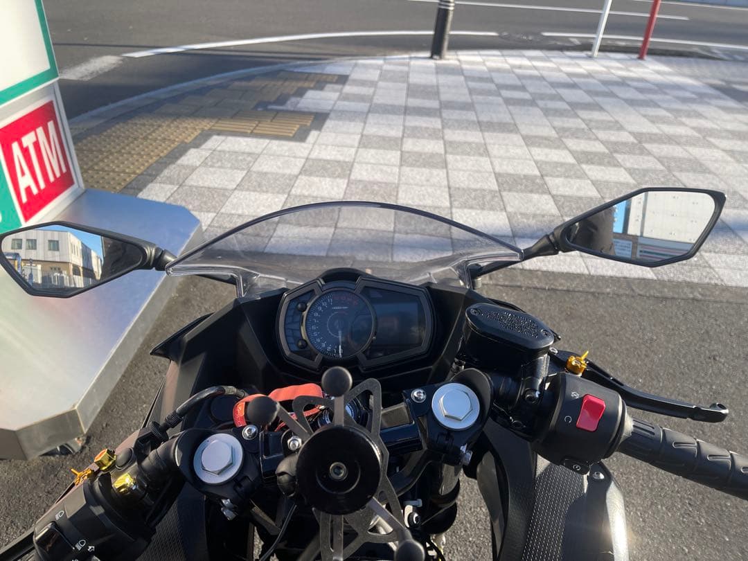 NINJA 2020年式 ショートミラー ダイヤモンド型 左右セット