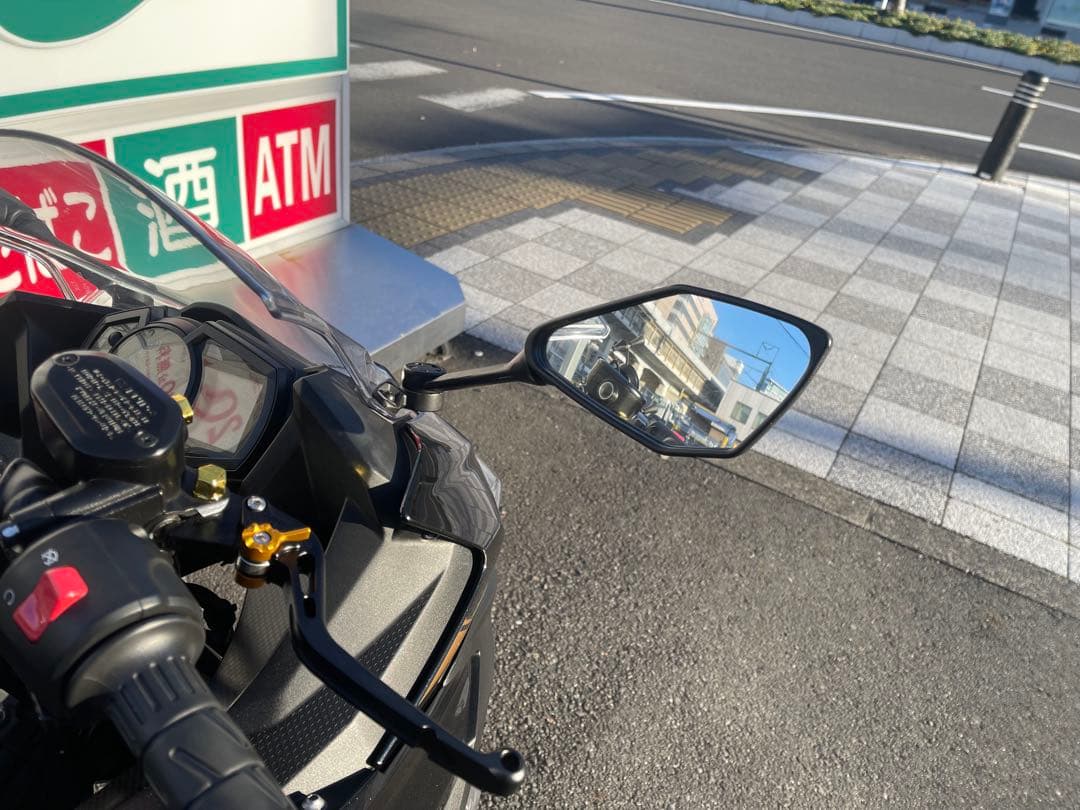NINJA 2020年式 ショートミラー ダイヤモンド型 左右セット