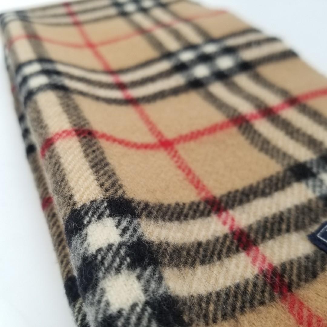 美品 BURBERRY バーバリー マフラー ノバチェック 羊毛