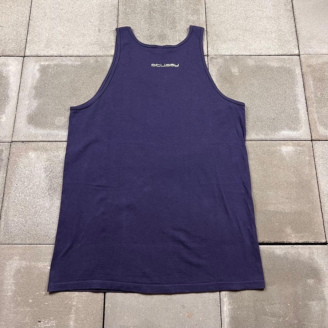 トップス 90s USA stussy jamiroq logo tank top L