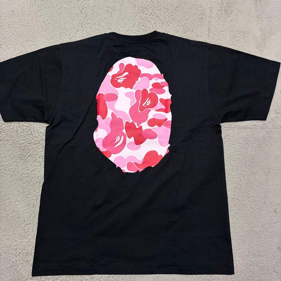 A BATHING APE BAPE PINK CAMO HEAD tシャツ