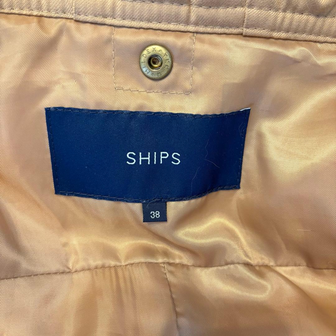 【美品】SHIPS シップス　モッズコート　ラビットファーライナー付　ミリタリー