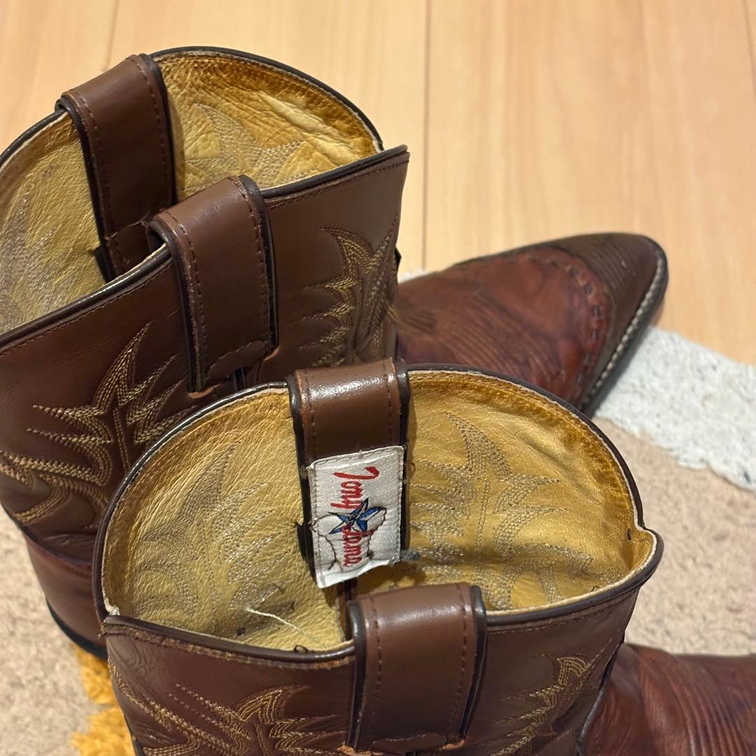 Tony Lamaウエスタンブーツ ブラウン レザー