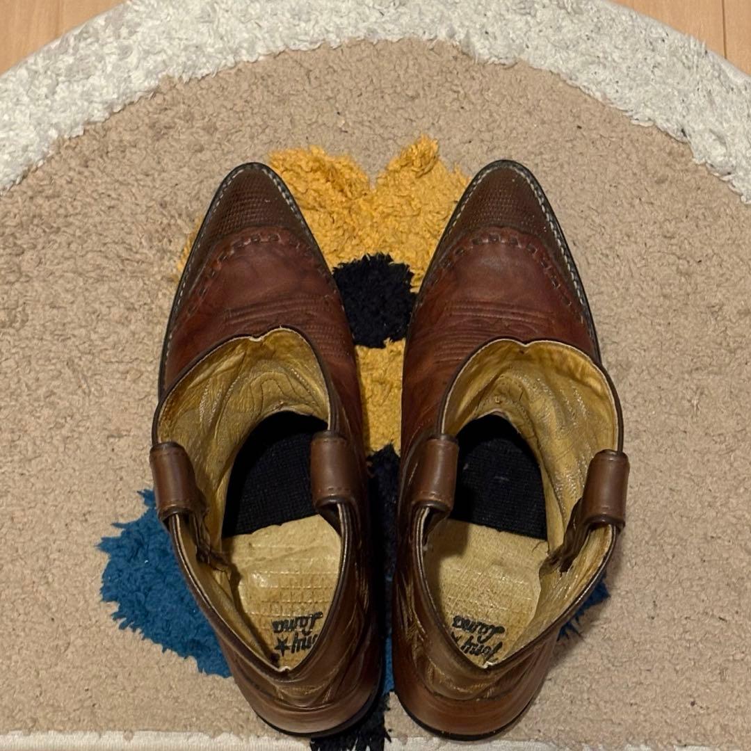 Tony Lamaウエスタンブーツ ブラウン レザー