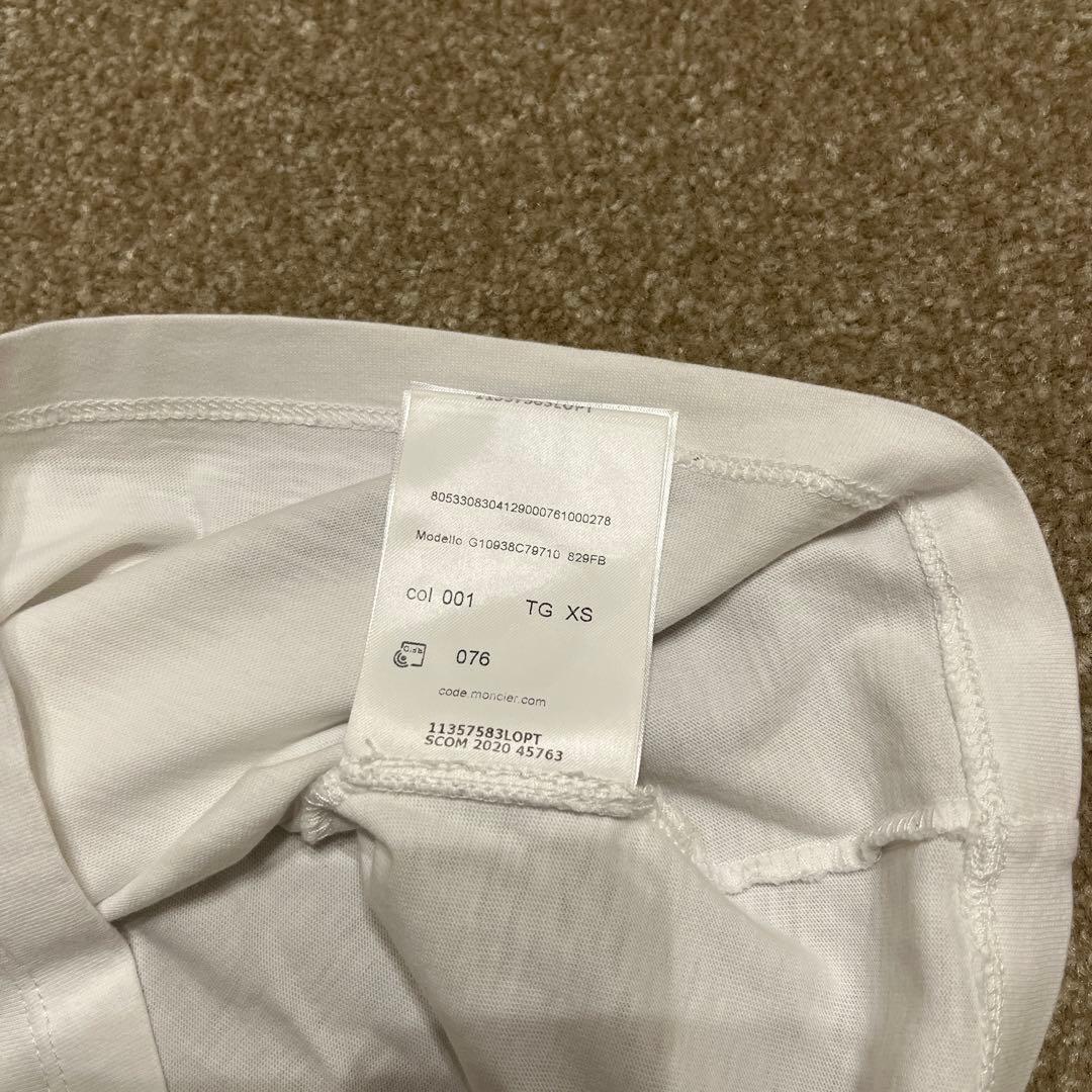 未使用⭐︎ モンクレール　MONCLER ホワイト Tシャツ 半袖　xs