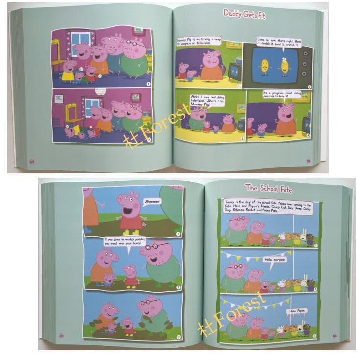 新品 Peppa Pig 漫画版 1 絵本2冊 全冊音源付動画付 マイヤペン対応