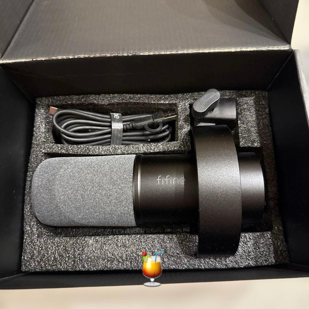 未使用）FIFINE ダイナミックポットキャストマイク USB/XLR接続可能
