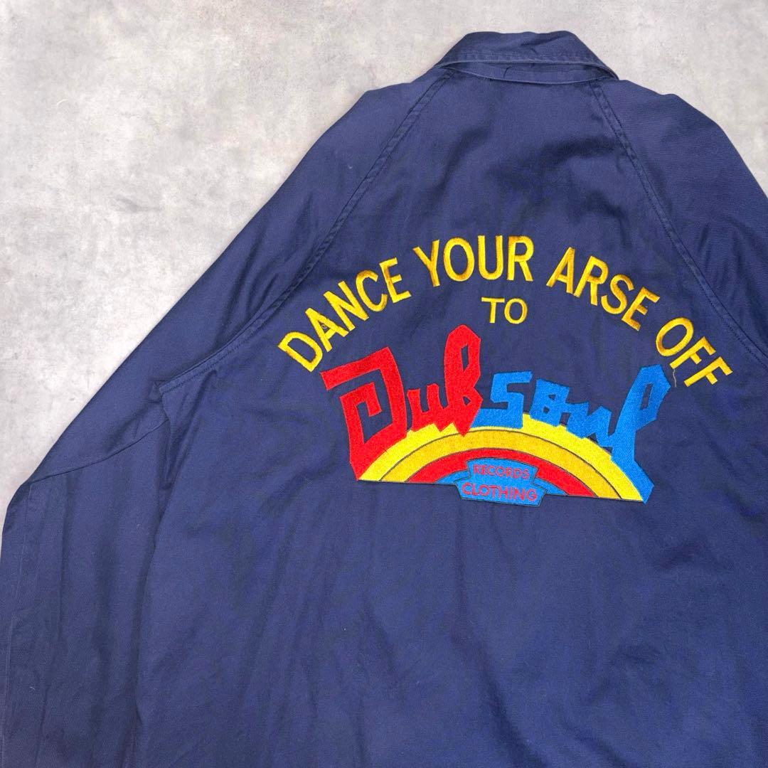 90's DUB FACTORY コーチジャケット ダブファクトリー　刺繍　紺