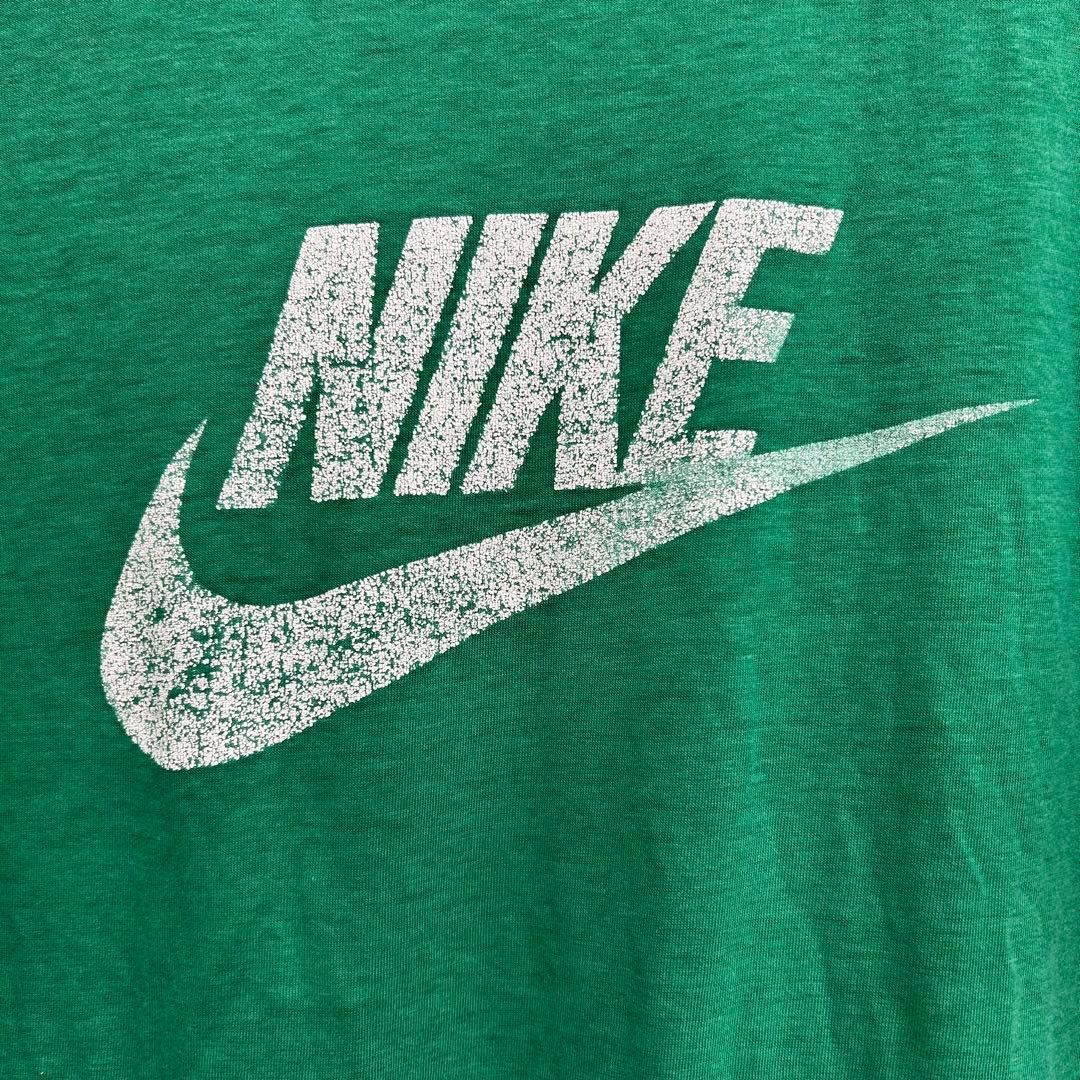 80s USA製 NIKE シングルステッチ 紺タグ Tシャツ バスケT