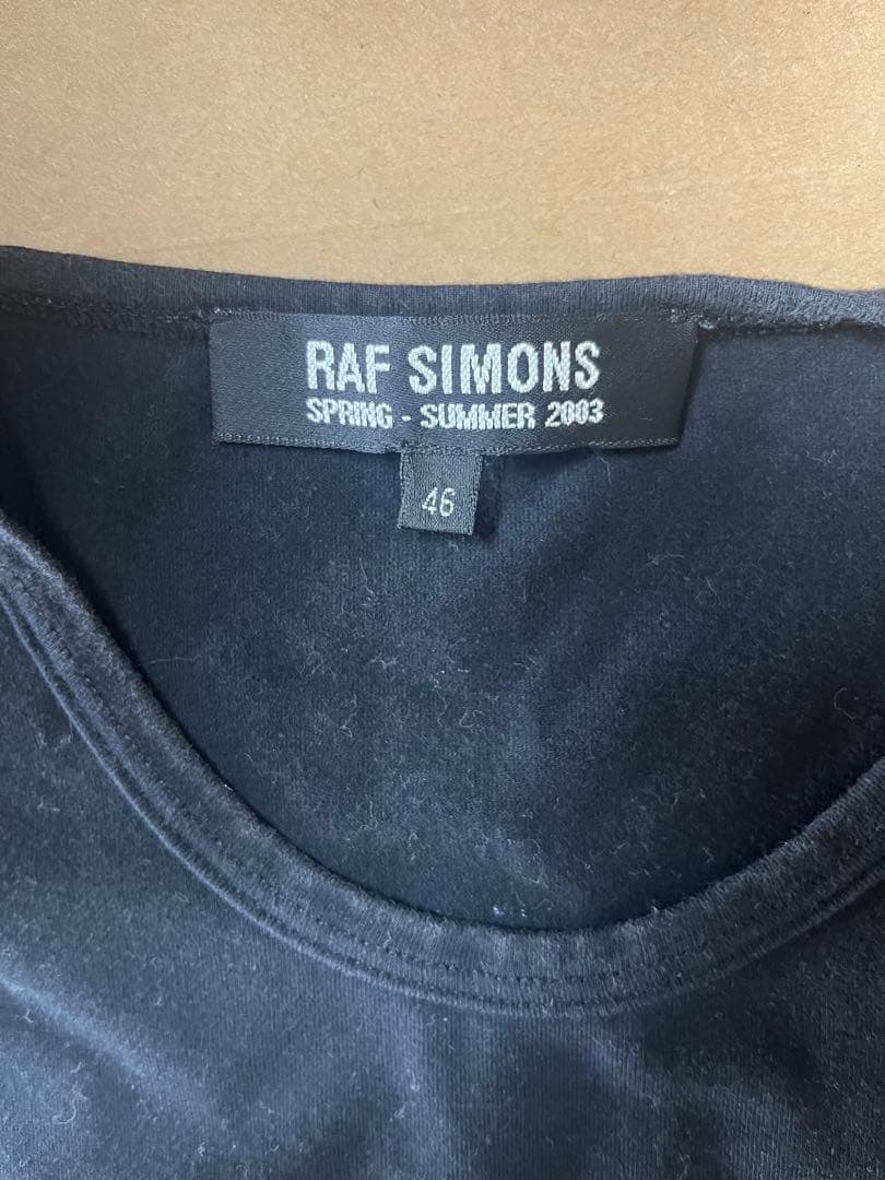 Raf Simons タンクトップ 46 ブラック