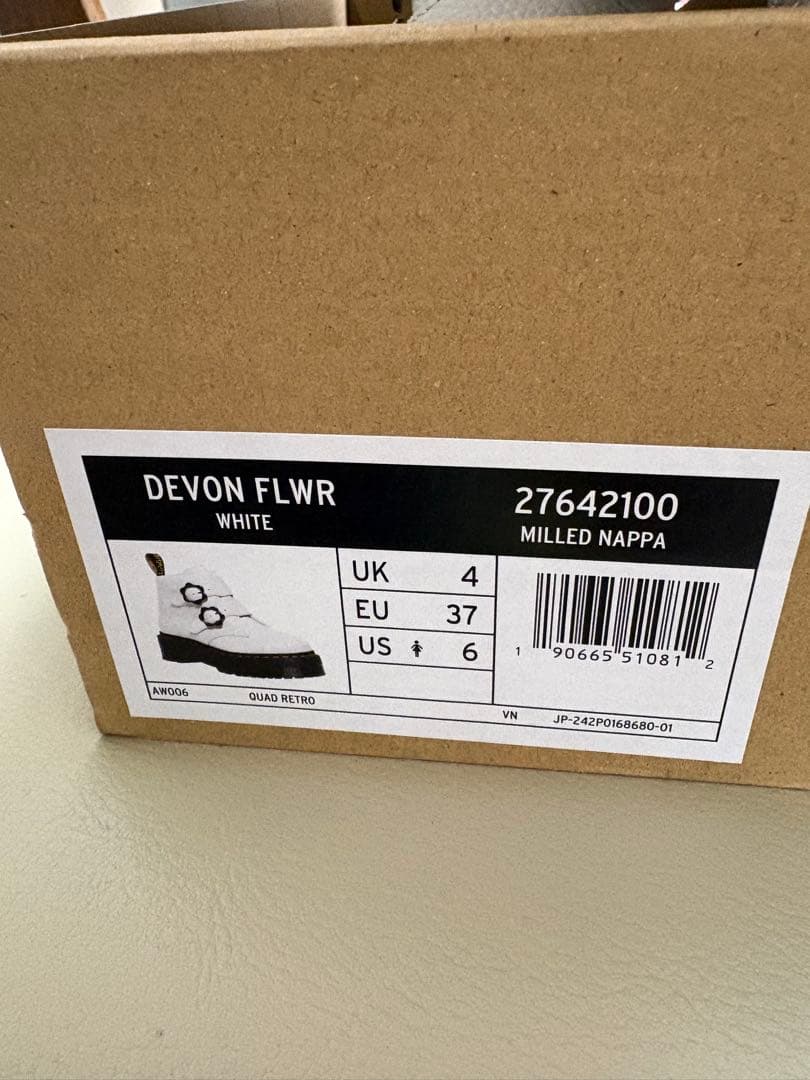 た*ん様 Dr. Martens ブーツ　DEVON FLWR ホワイト