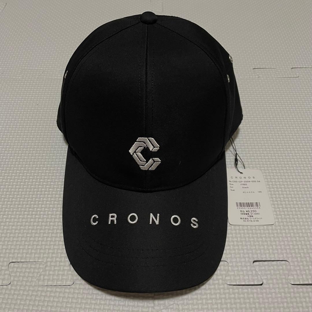 新品 タグ付き Cronos ロゴ刺繍 キャップ ブラック トレーニング ヨガ