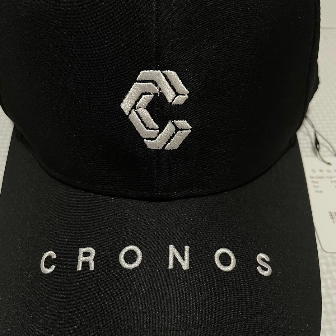 新品 タグ付き Cronos ロゴ刺繍 キャップ ブラック トレーニング ヨガ