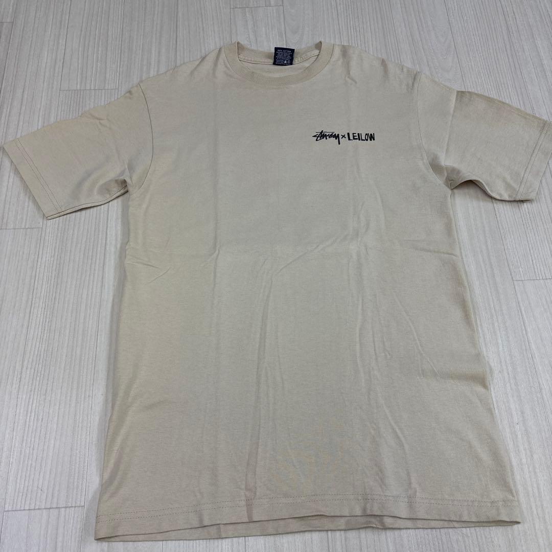 Stussy LEILOWハワイアンプリント Tシャツ ベージュ　オールド
