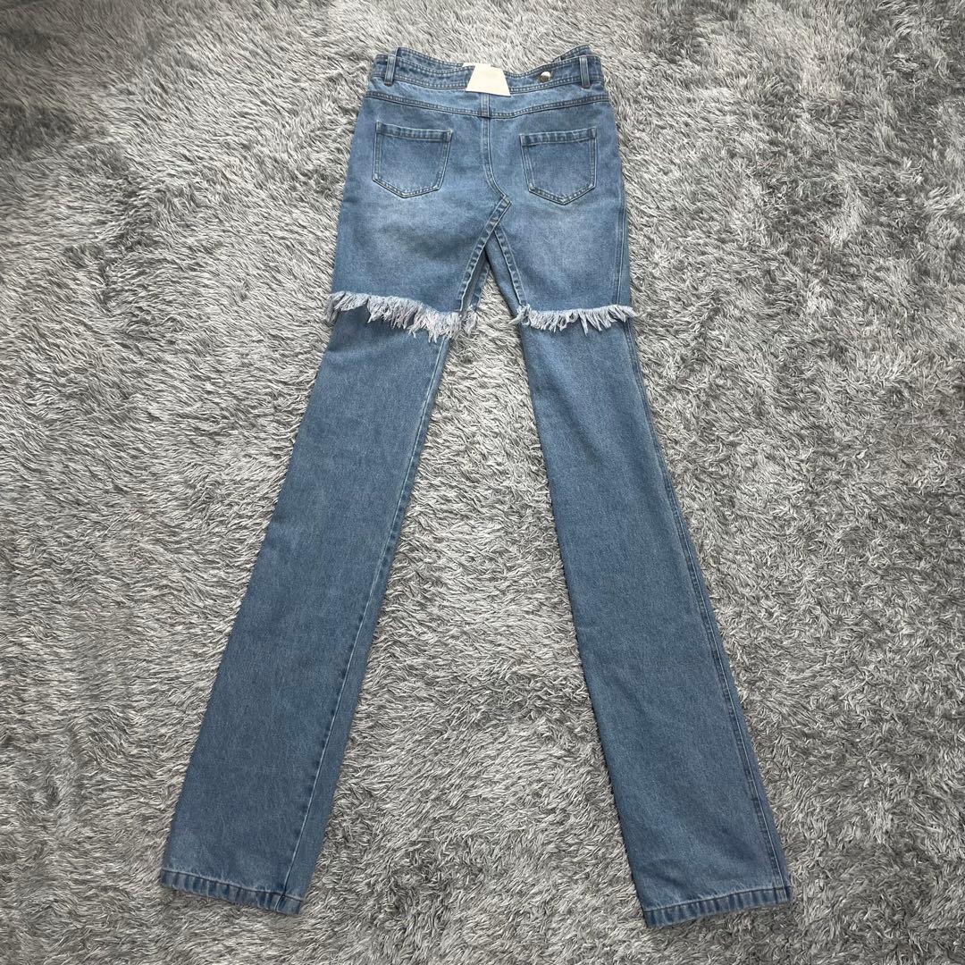 プールデ POOLDE LOOSE DENIM PANTS デニム パンツ S