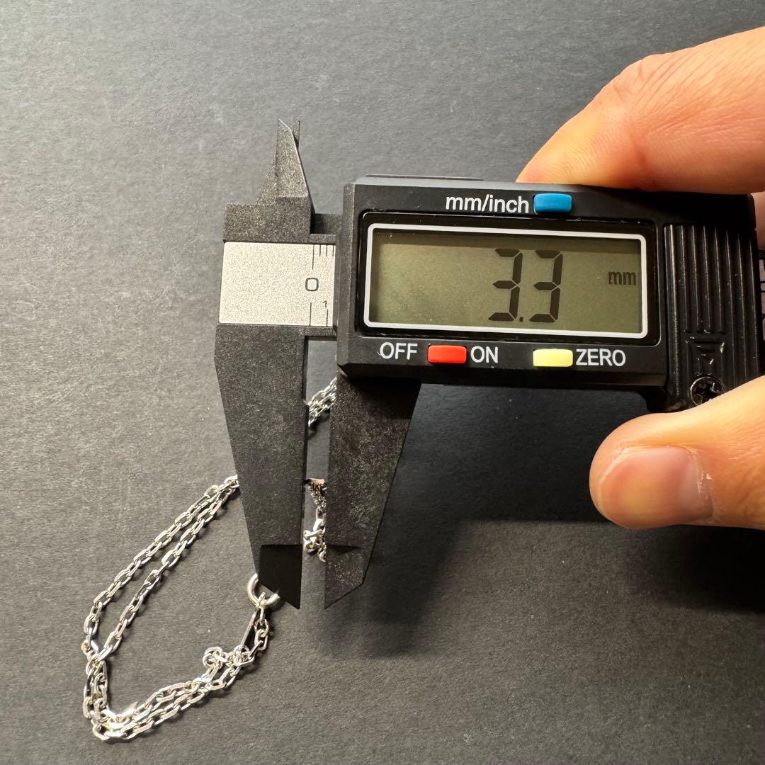【40㎝ silver925】ヴィンテージ 太角チェーン ネックレス