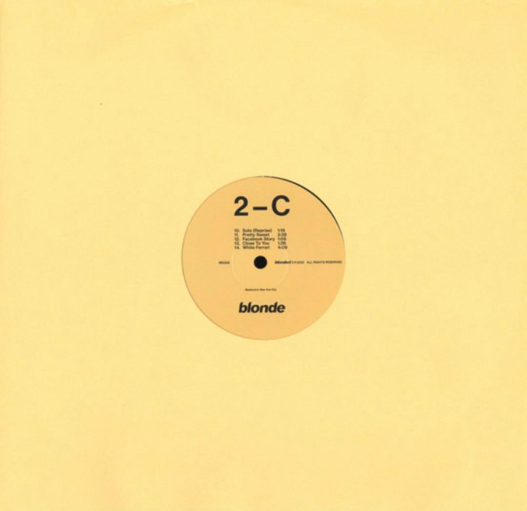 frank ocean blond blonde 2LP レコード