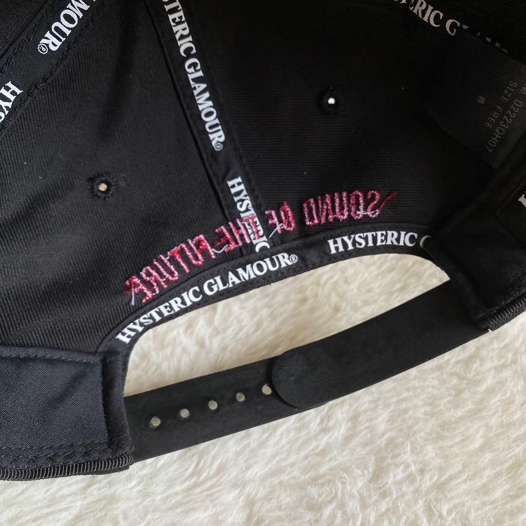 HYSTERIC GLAMOUR HG刺繍ロゴ　キャップ　ヒスガール　ブラック