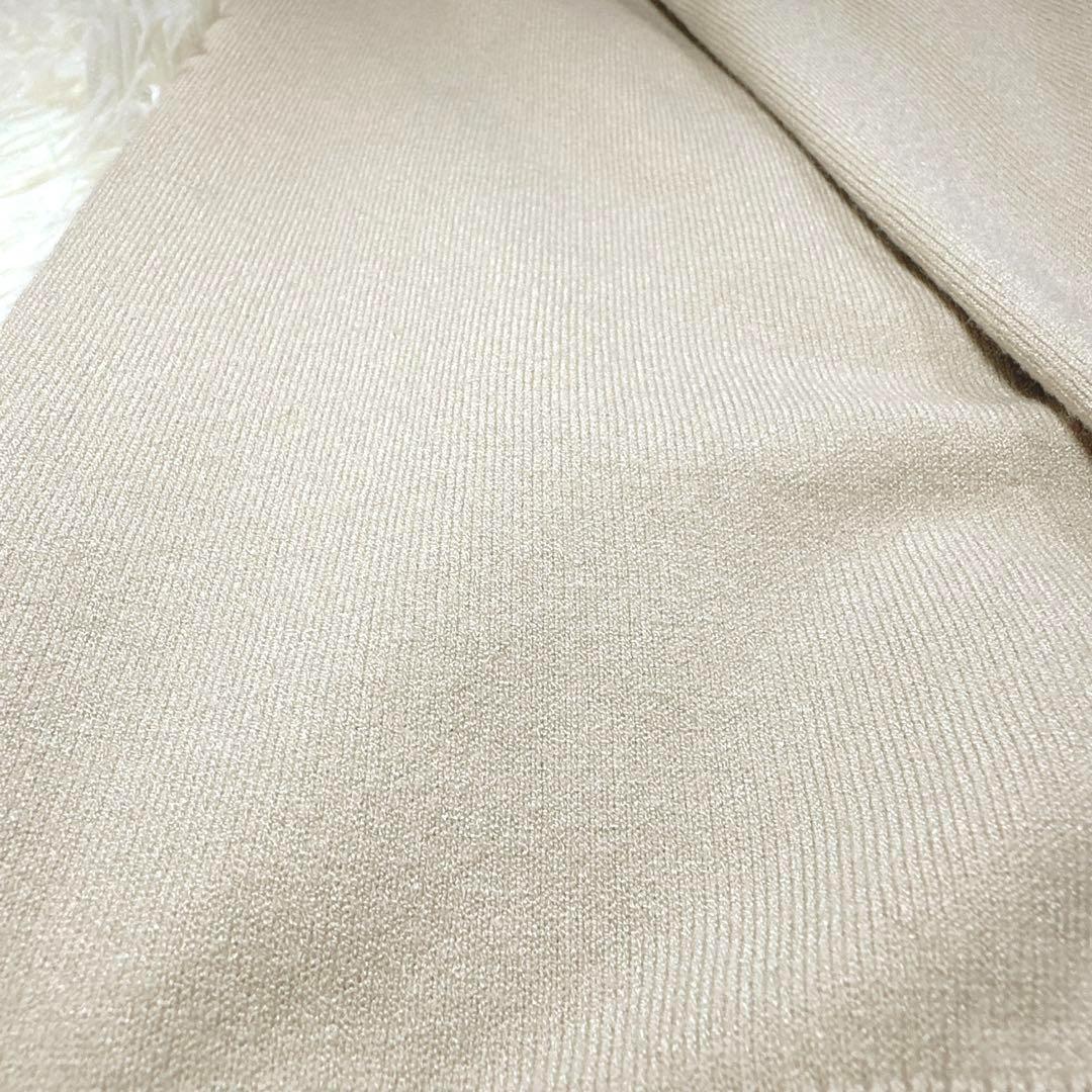 24SS 極美品 3XL 23区 ロングカーディガン ベージュ 羽織り 春ニット