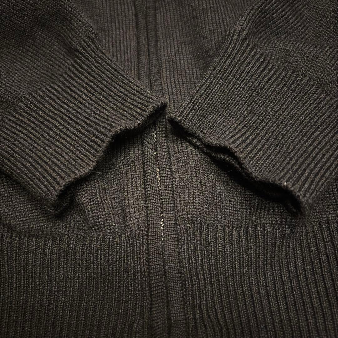 GUCCI ウール ジップ セーター クレスト刺繍