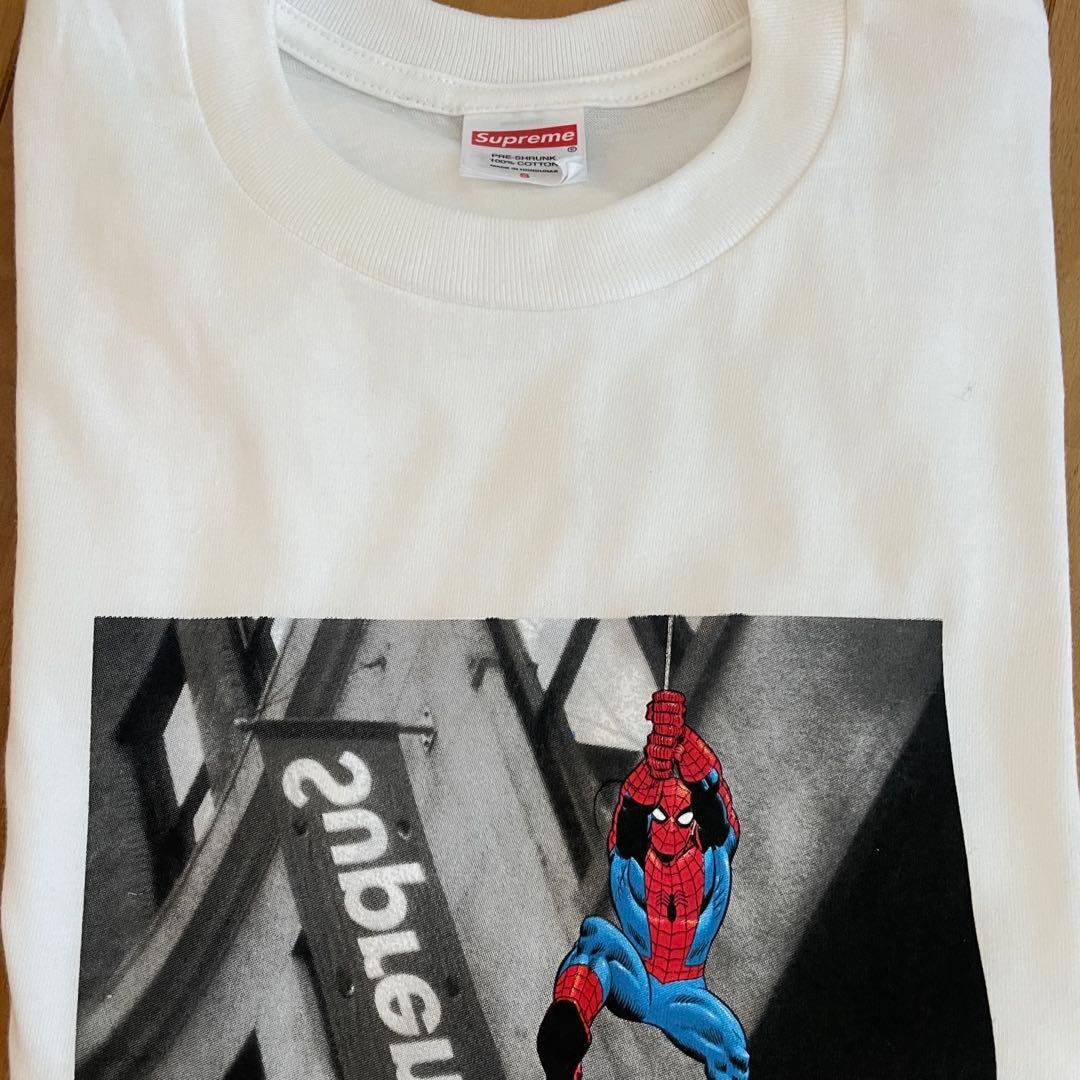 Supreme spider-man white Sサイズ