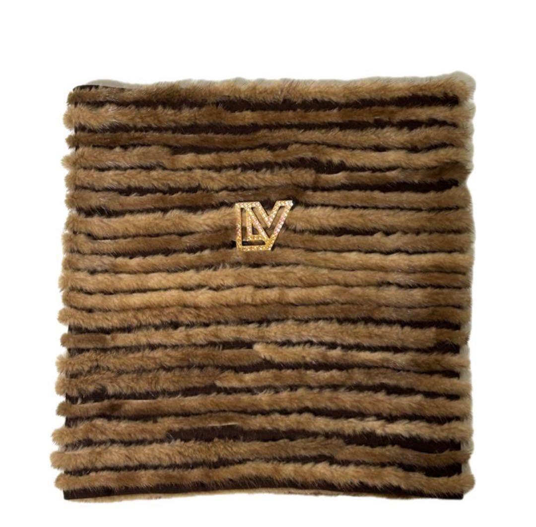 ファー スヌード　マフラーLOUIS VUITTON ルイヴィトン LV ミンク