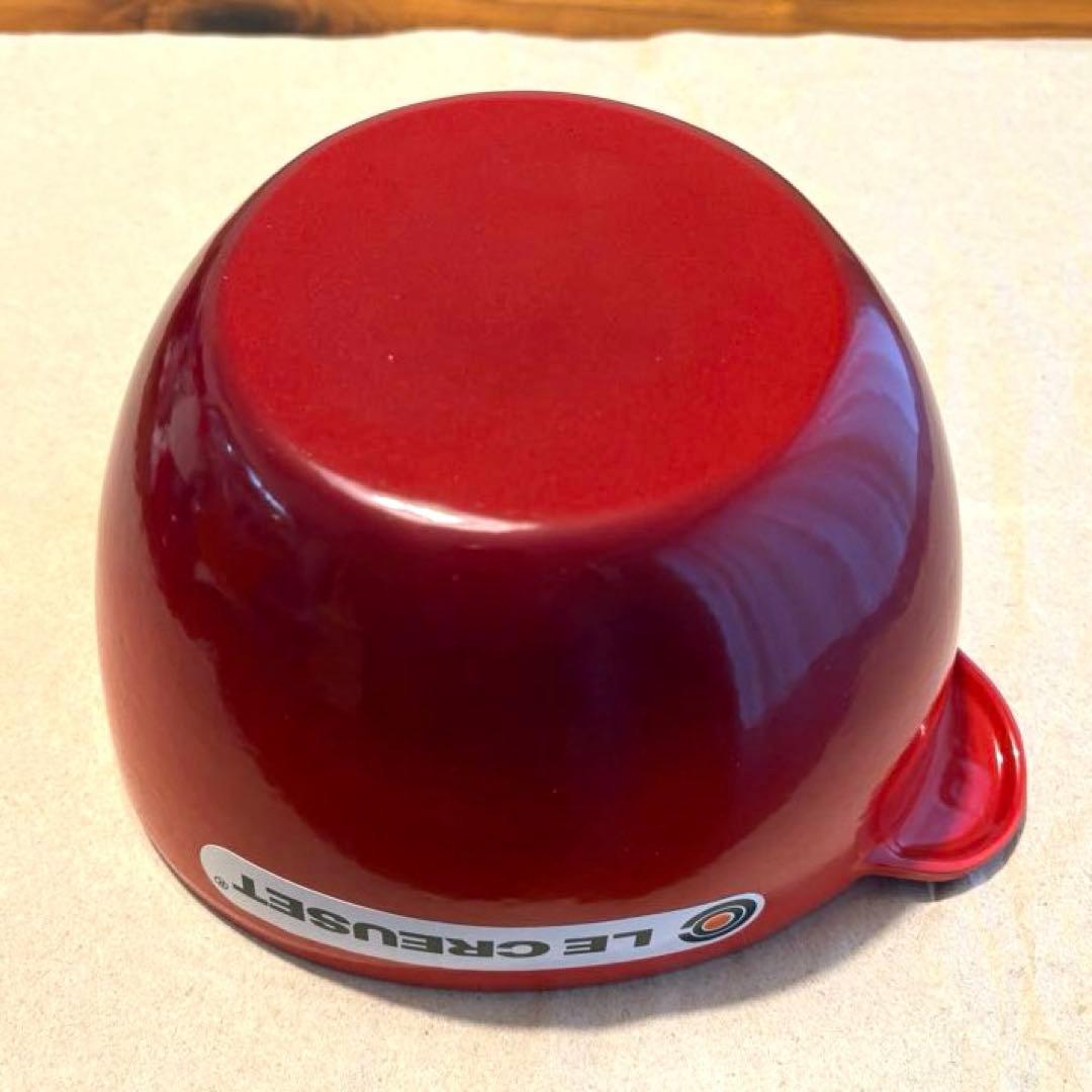 ビ*玉様 LE CREUSET りんご 型 両手鍋 赤 ルクルーゼ 鍋 アップル