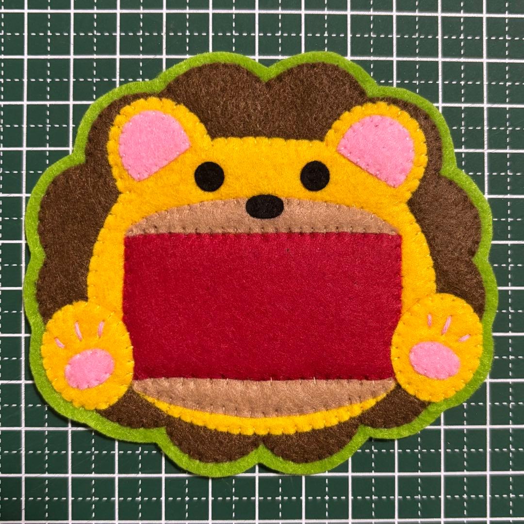 【まいまいページ】ハンドメイド　フェルト　ワッペン　ネームタグ　名札