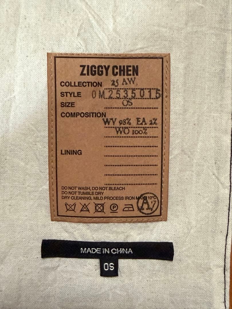 ziggy chen 25aw スカーフ ストール