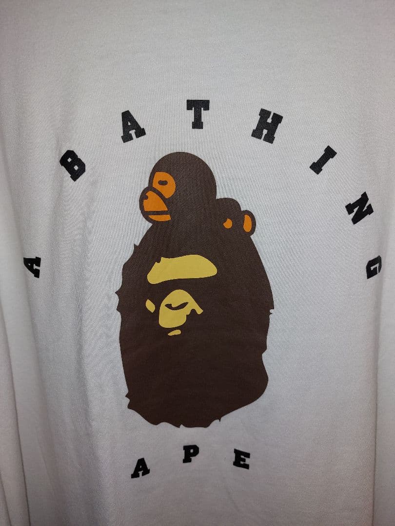 A BATHING APE ホワイト ロン T