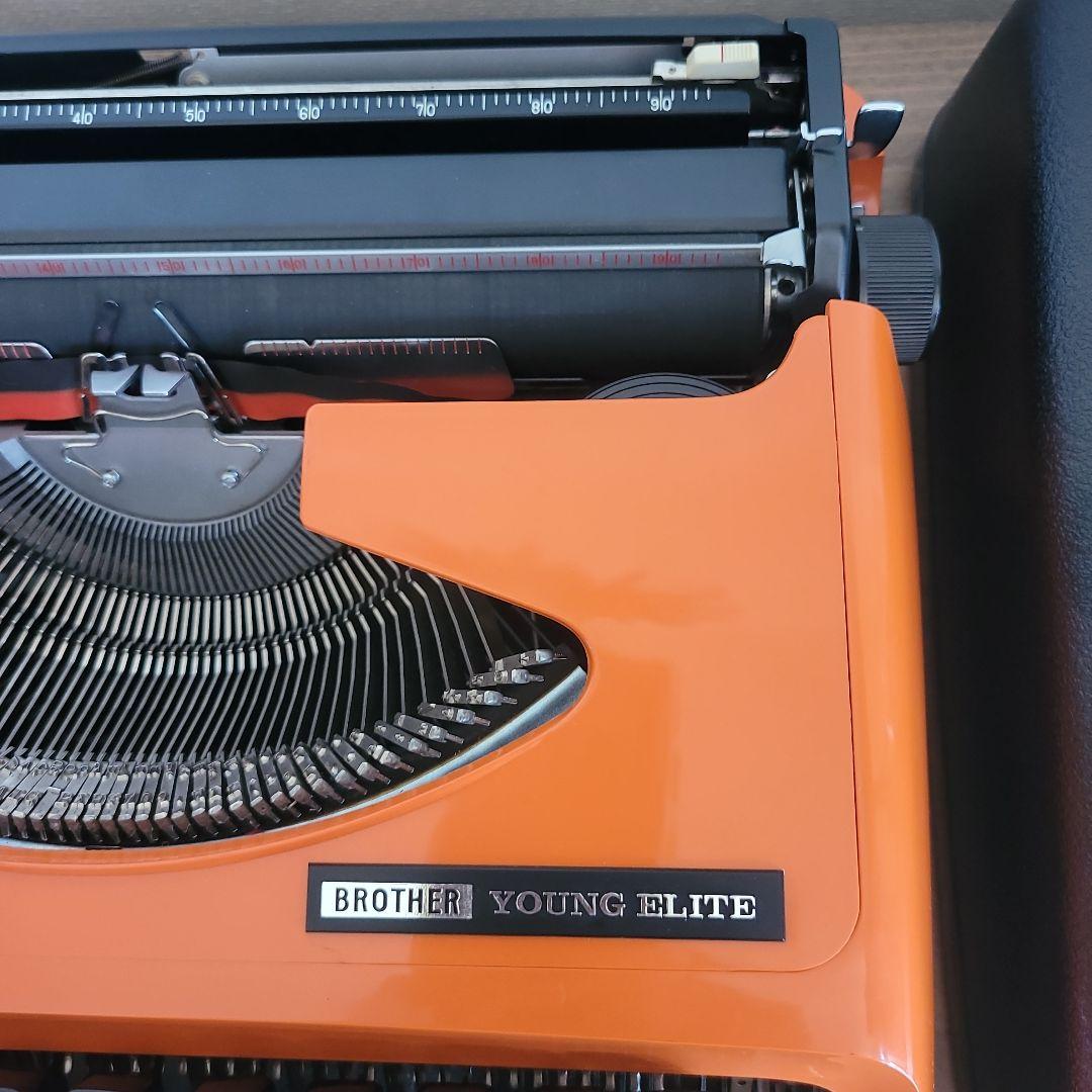BROTHER YOUNG ELITE オレンジ タイプライター
