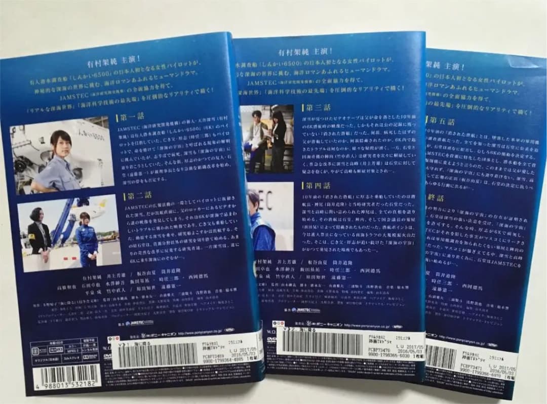ケース無し　連続ドラマW 海に降る DVD レンタル落ち　全3巻