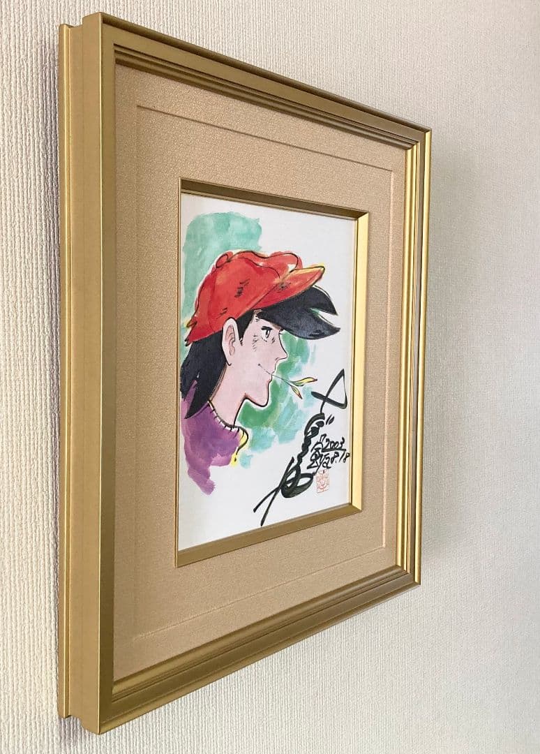 あしたのジョー」額装●直筆画作品 直筆サイン 製作年 週刊少年マガジン●