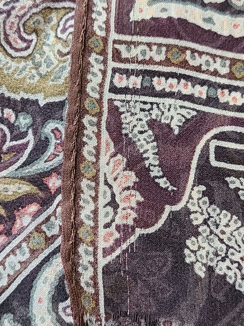週末値下げ♪ETRO ペイズリー柄 シルク ストール　イタリア製