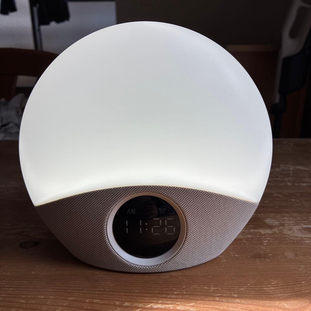 極美品　Shizen Flow 光目覚ましクロック