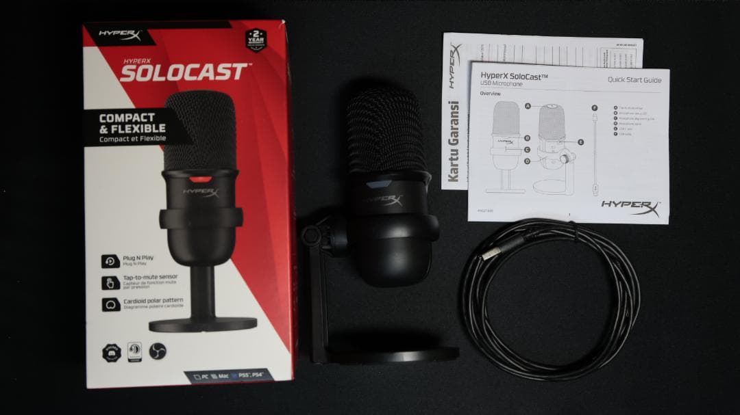 HyperX SoloCast コンデンサーマイク　＋　ポップガード2種等