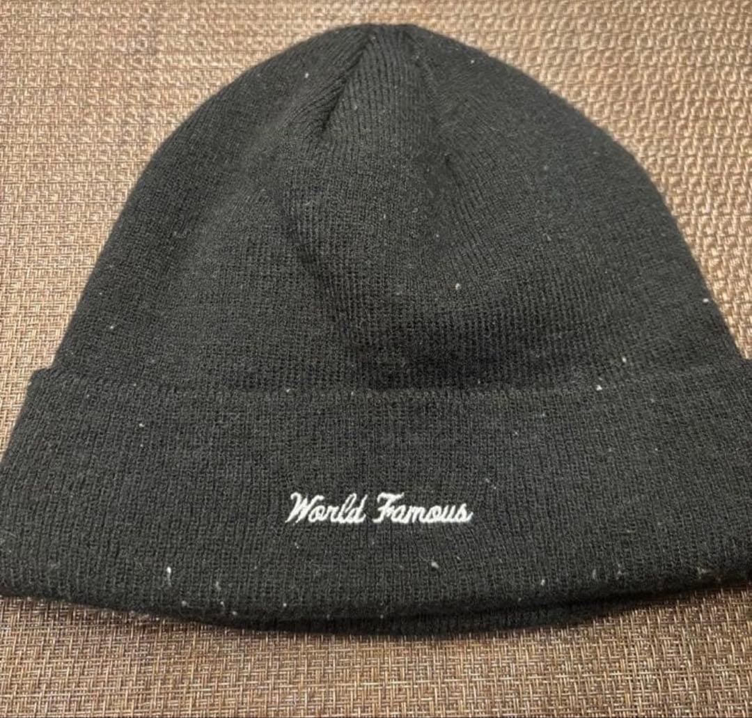 ポ*ポ様 Supreme シュプリーム バンダナ ビーニー ニット帽 黒色