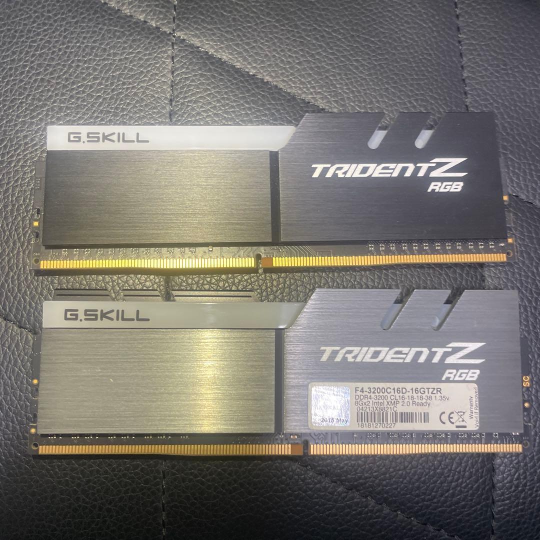 メモリー G.SKILL TRIDENT Z RGB DDR4 16GB 3200MHz