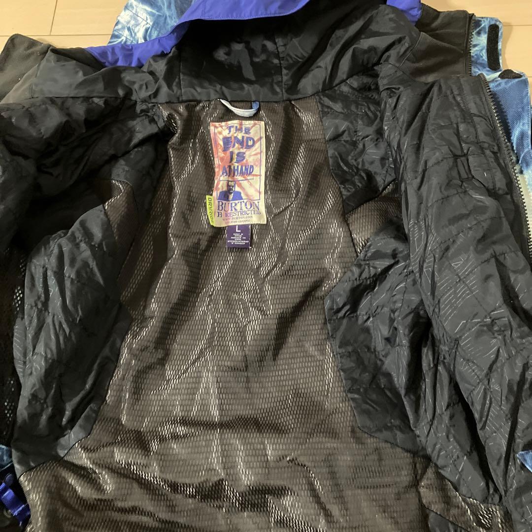 12.2 BURTON バートン スノーボードジャケット ウェア ブルー 総柄L