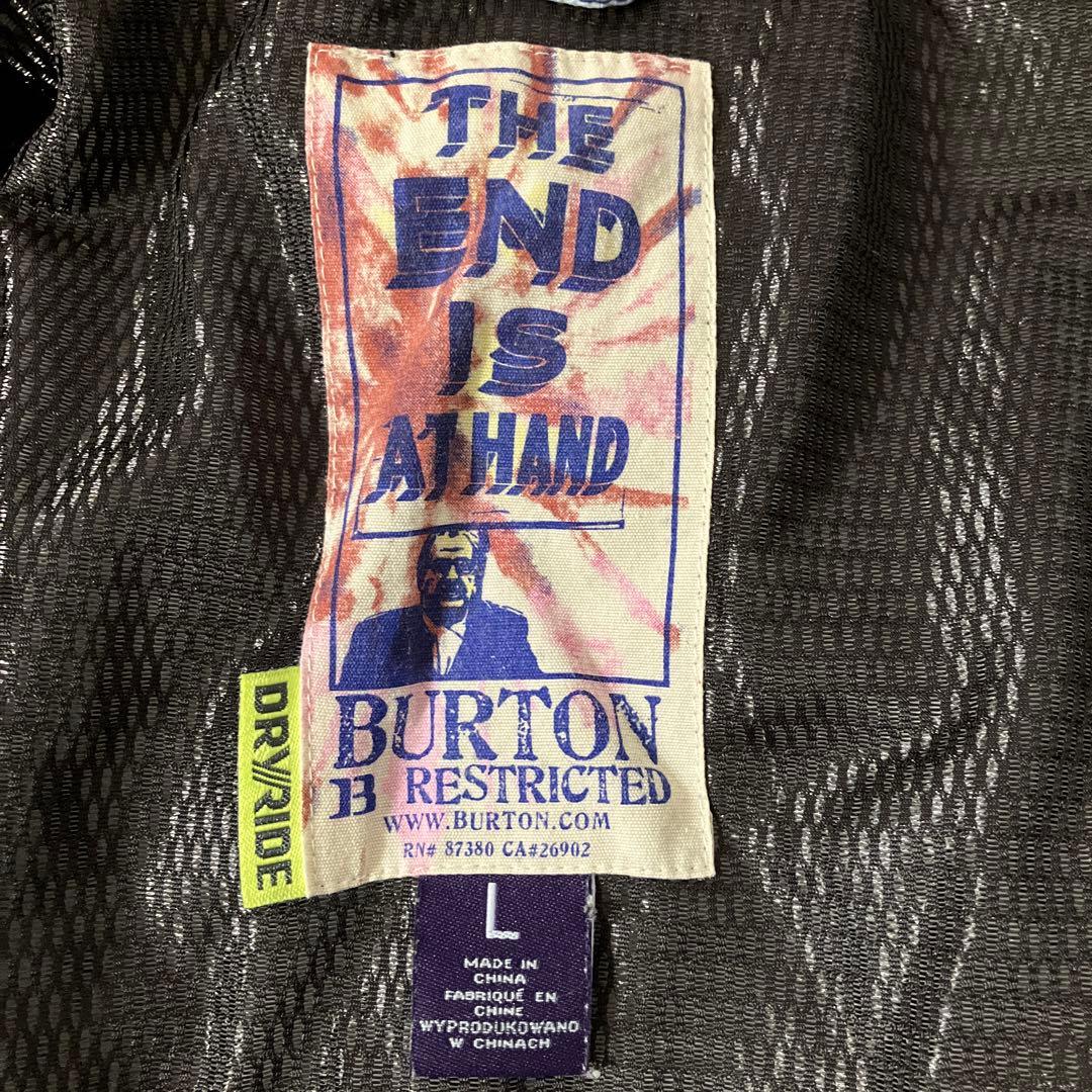 12.2 BURTON バートン スノーボードジャケット ウェア ブルー 総柄L