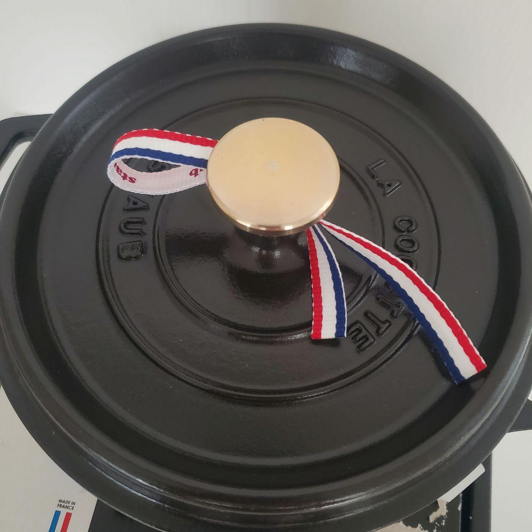 ストウブ ピコ ココット ラウンド 18 ブラック Staub 新品未使用