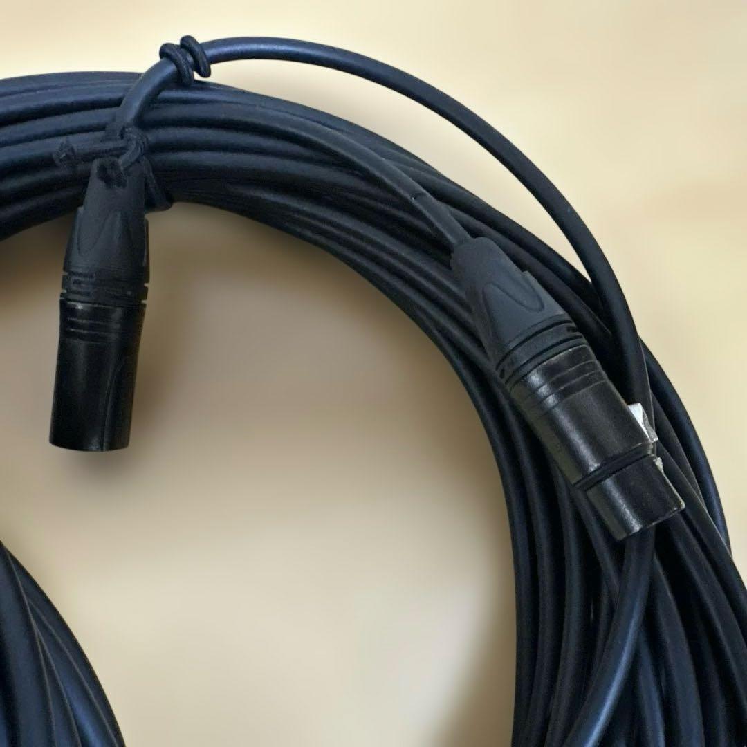 マイクケーブル　約20ｍ　2本CANARE　L-4E6S　NEUTRIK