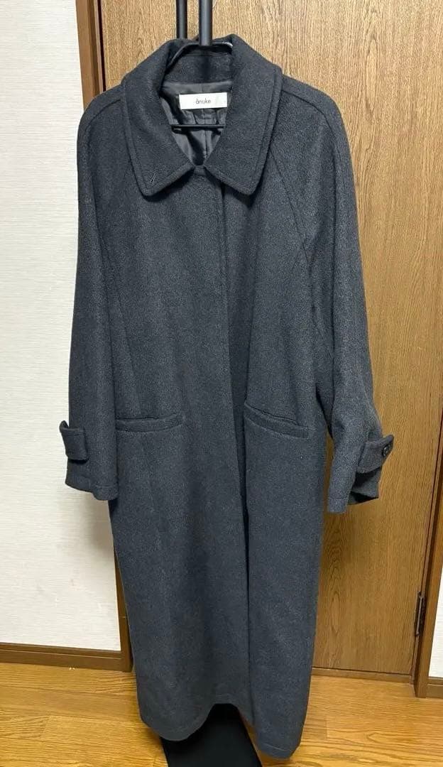 k*a様 anuke アンヌーク ウールステンカラーコート アウター グレー 3