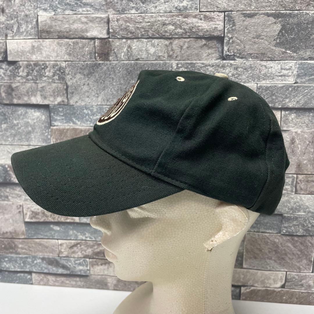 へ*へ様 STUSSY ダークグリーン 刺繍ロゴキャップ