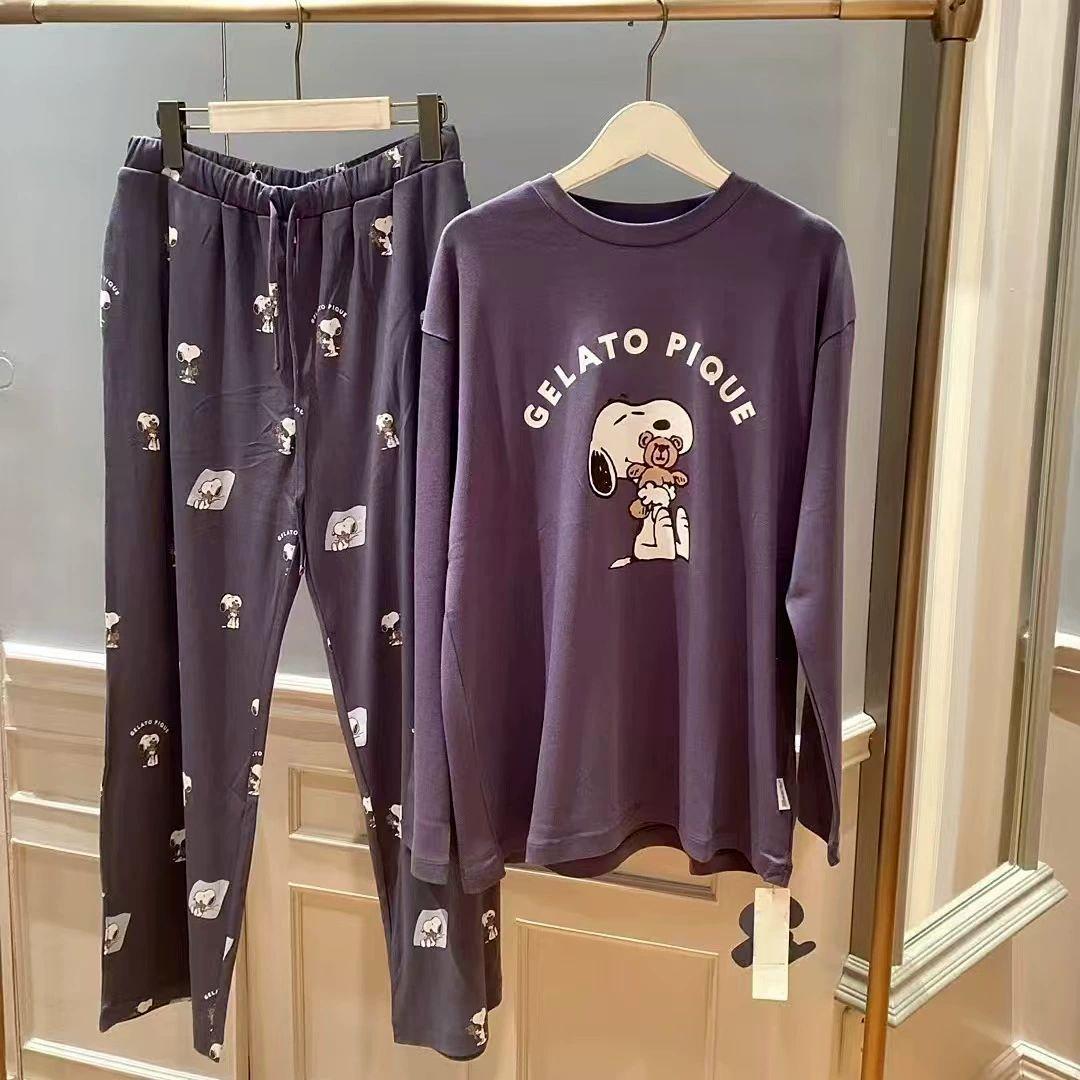 訳あり　ルームウィア パジャマ　ジェラートピケ　PEANUTSコラボ　スヌーピー