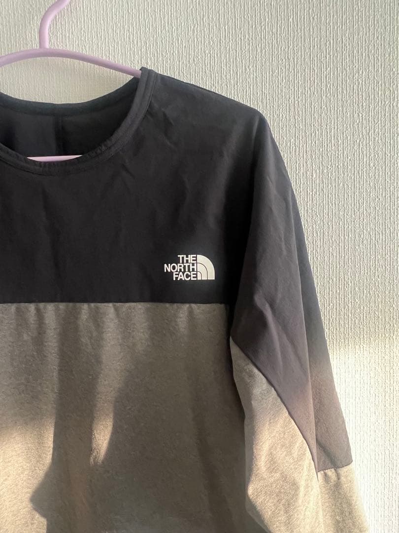 THE NORTH FACE 長袖トップス ブラック/グレー