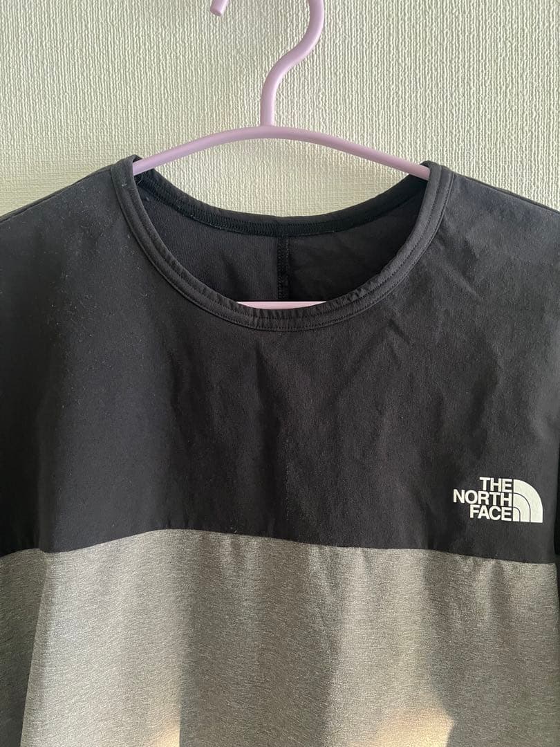 THE NORTH FACE 長袖トップス ブラック/グレー