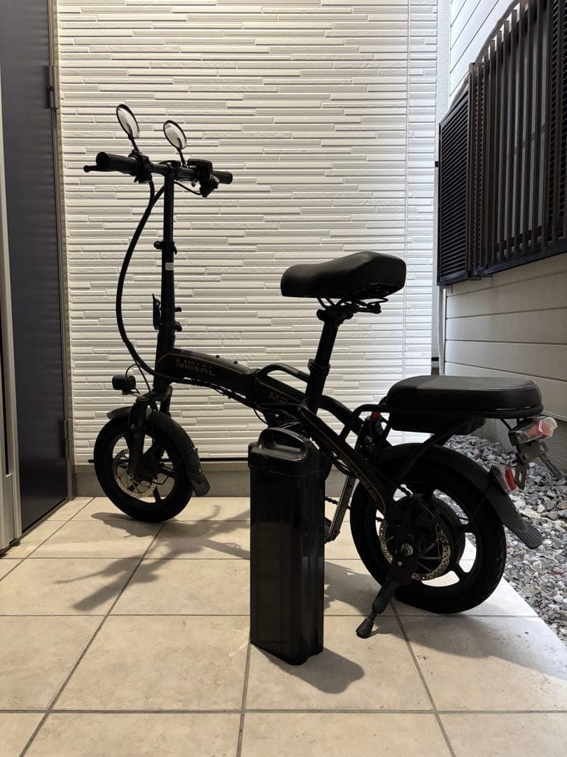 モペット　電動自転車 折りたたみ式 ブラック