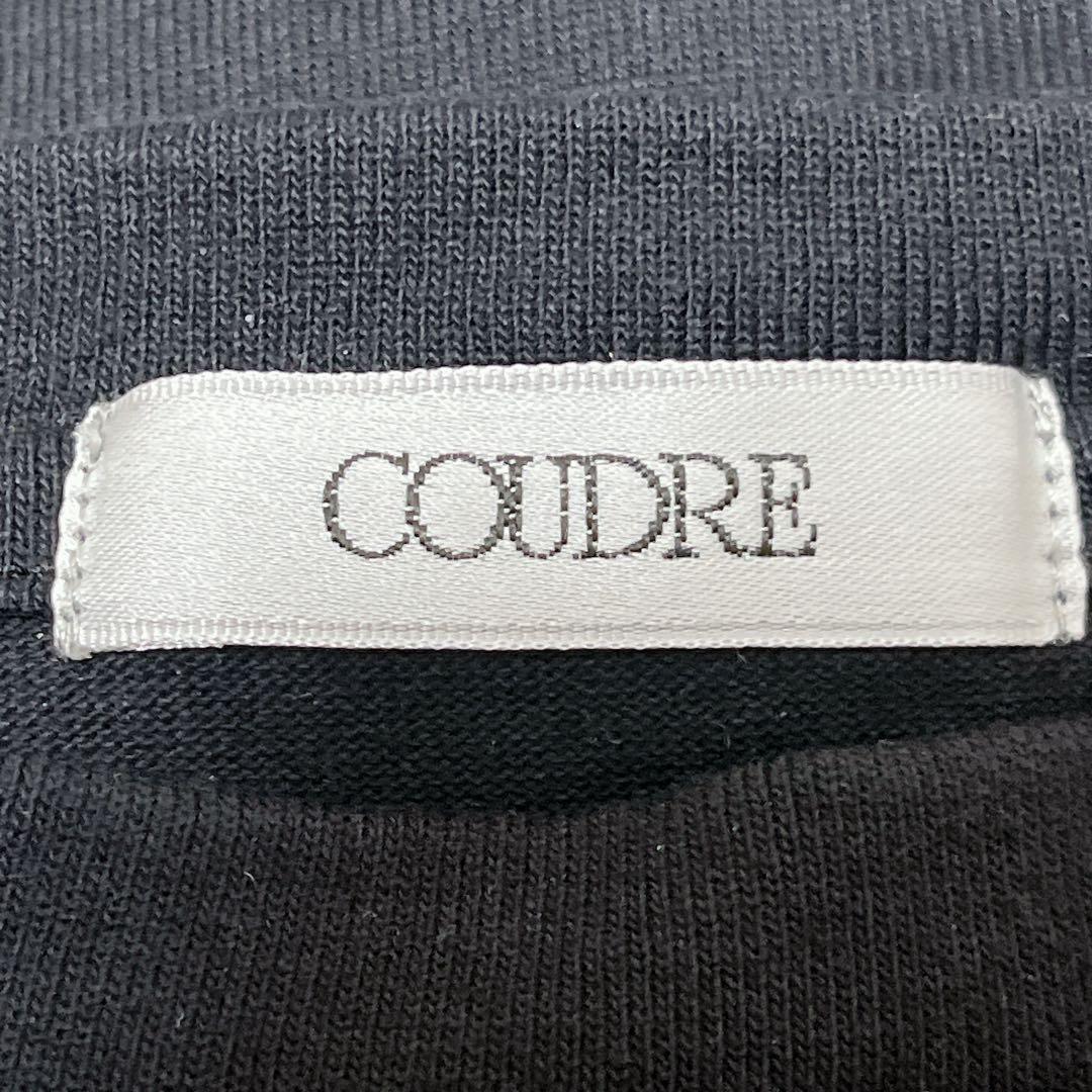 クードル/チュールTシャツ/黒/5分袖/金子綾さん着用/カットソー/日本製/人気